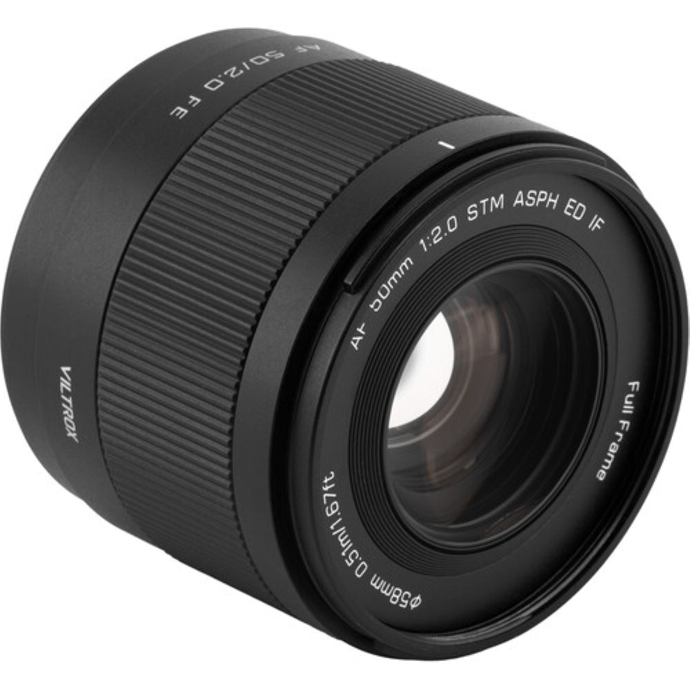Viltrox AF 50mm f/2 Air FE Lens Compatible with Sony E Mount Bundle with UV Filter + Lens Cap Keeper + Cleaning Kit + Cleaning Cloth (5 Items)