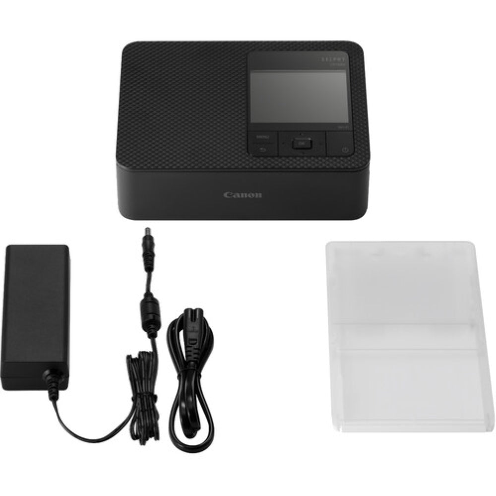 Canon SELPHY CP1500 Compact Photo Printer | Black with 2 x Canon KP-108IN Color Ink And Paper Set (3 Items)
