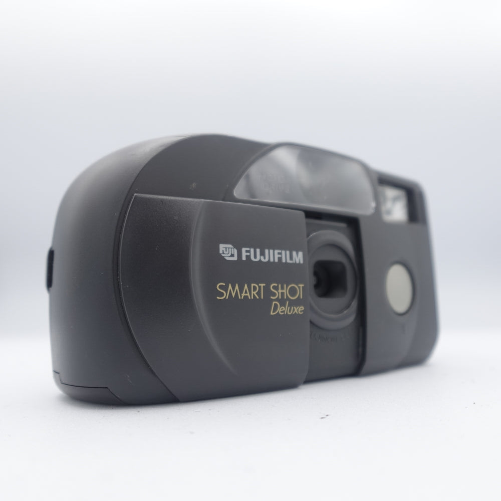 Used Fujifilm Smart Short Deluxe 35mm Point and Shoot Camera | Black | U9