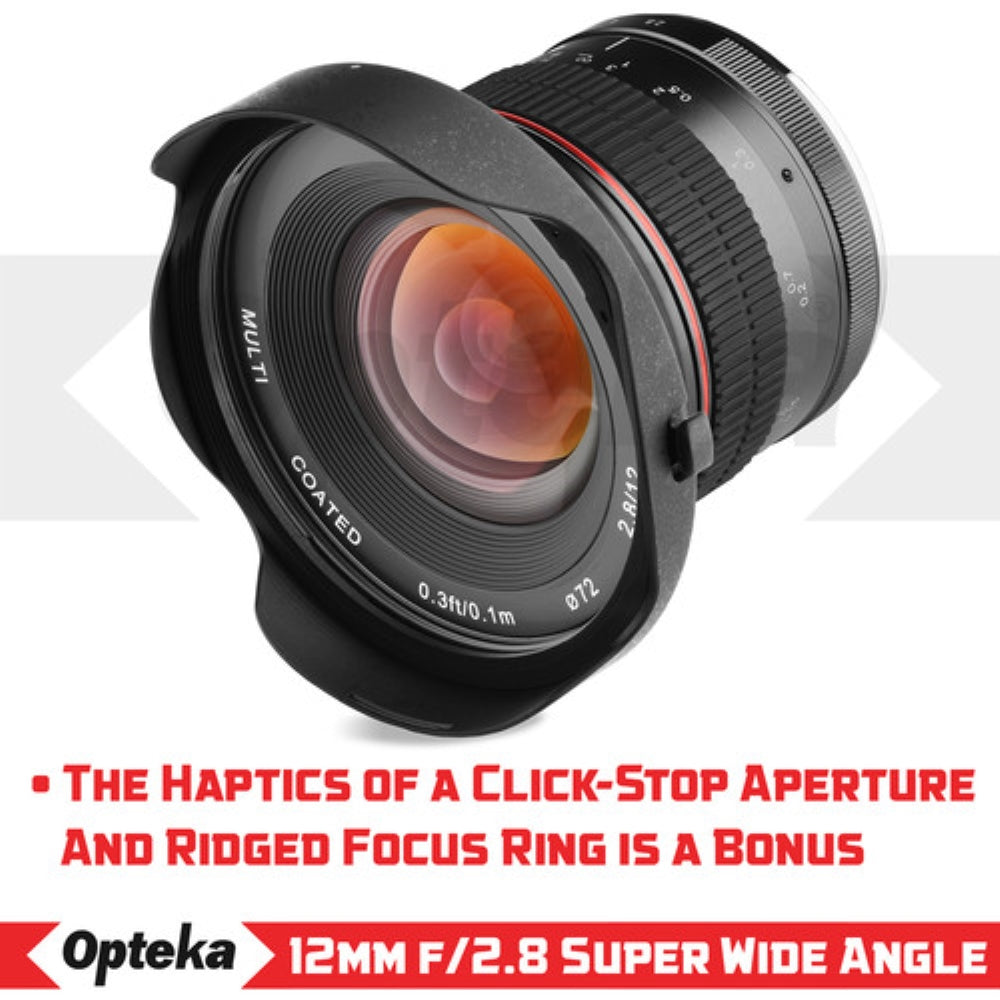Opteka 12mm f/2.8 Lens for Fujifilm X