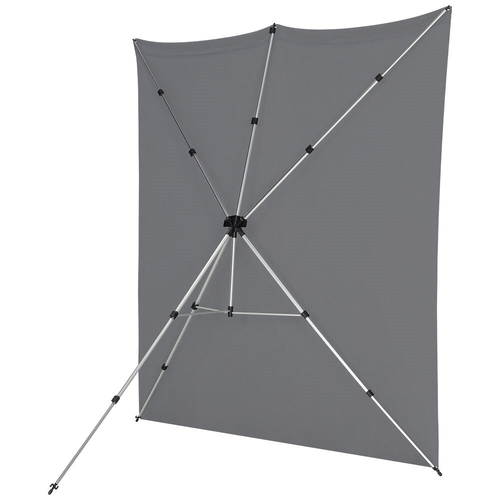 Westcott X-Drop Pro Fabric Backdrop Kit | Neutral Gray, 8 x 8'