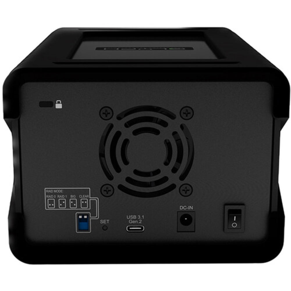 Glyph Technologies 16TB Blackbox PRO RAID 2-Bay RAID Array with Card Reader & USB Hub | 2 x 8TB, USB-C 3.2 Gen 2