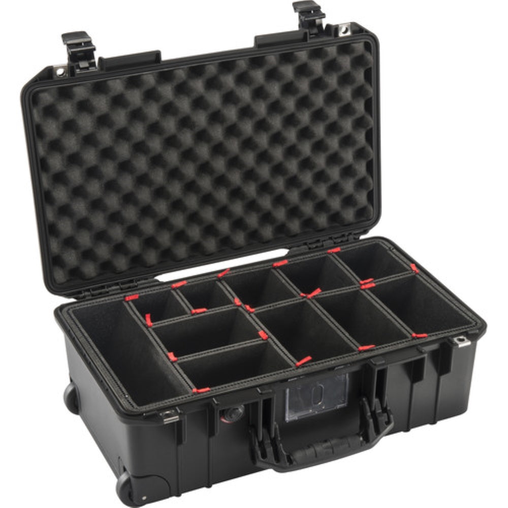 Pelican 1535AirTP 2018-2 Wheeled Carry-On Case with TrekPak Insert | Black