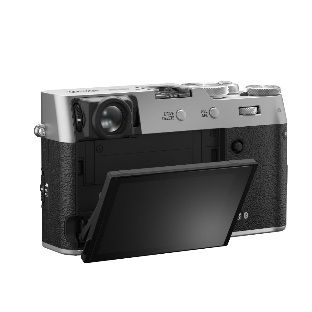 FUJIFILM X100VI Digital Camera | Silver Bundled with 64GB Memory Card + iT30Pro F TTL Mini Flash + Cleaning Kit - Blower, Lens Pen, Brush & Case + Cloth (5 Items)