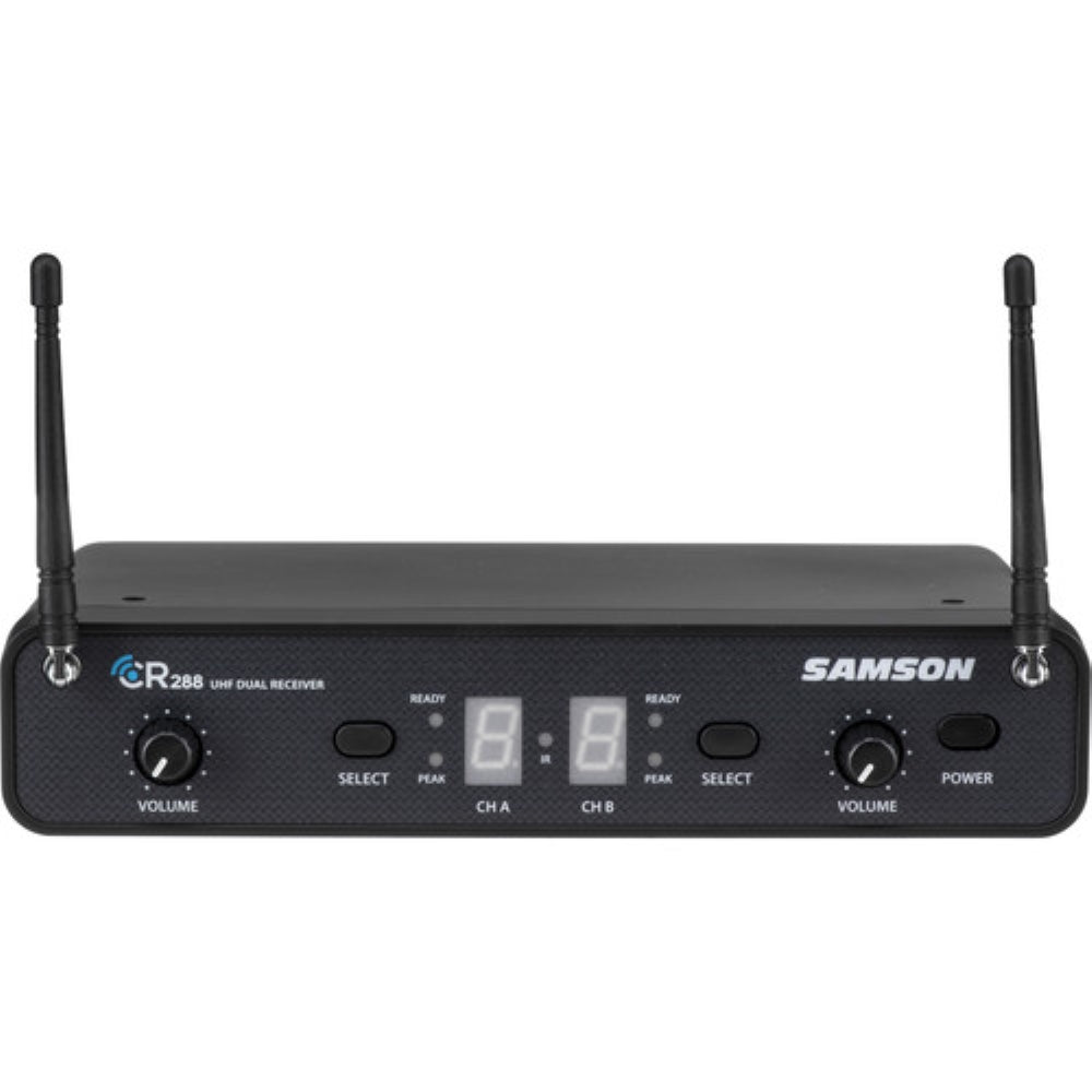 Samson Concert 288 Presentation Dual-Channel Wireless Microphone System with 2 Headset Mics & 2 Lav Mics | H: 470 to 518 MHz