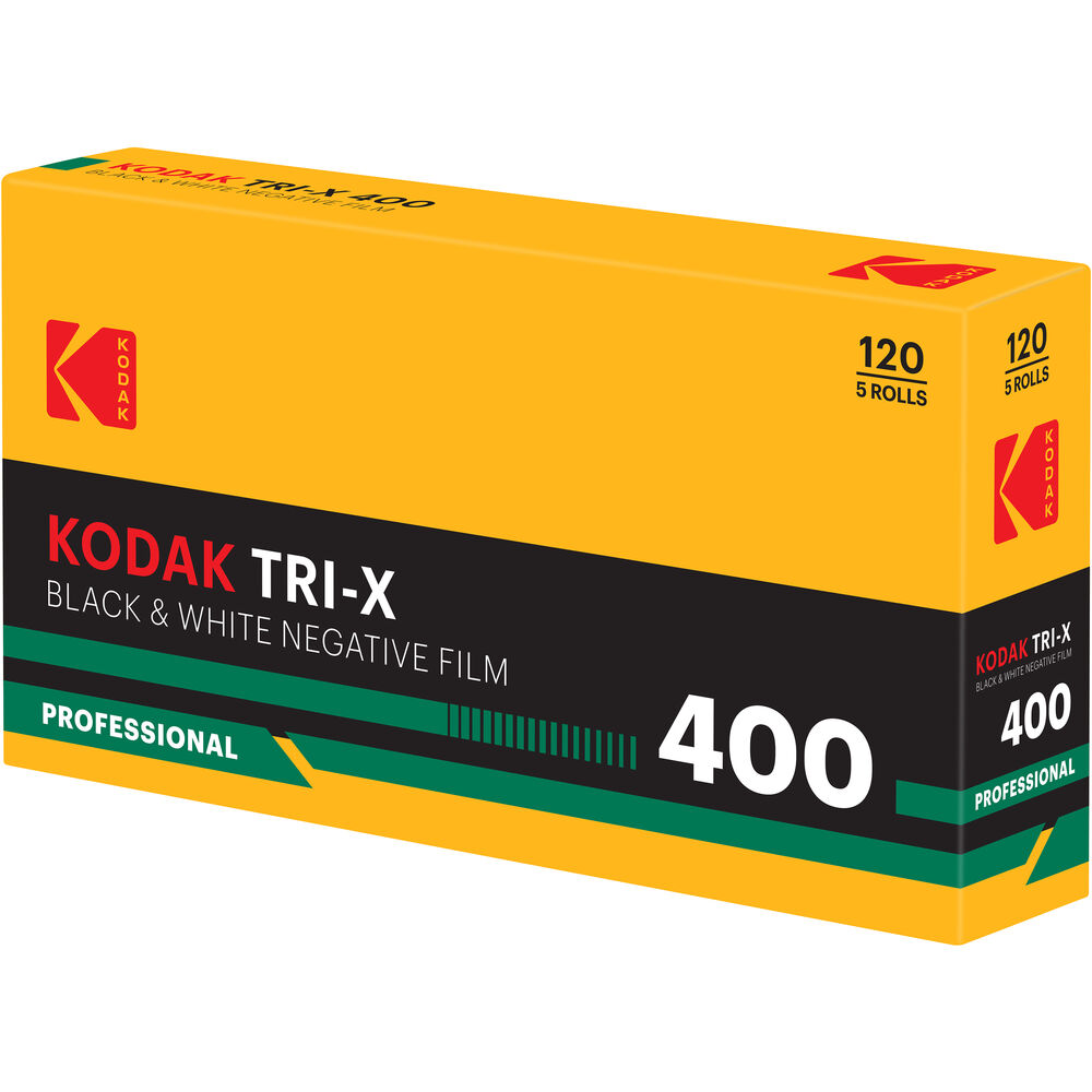 Kodak Tri-X 400 Black & White Negative Film | 120 Roll Film, 5 Pack