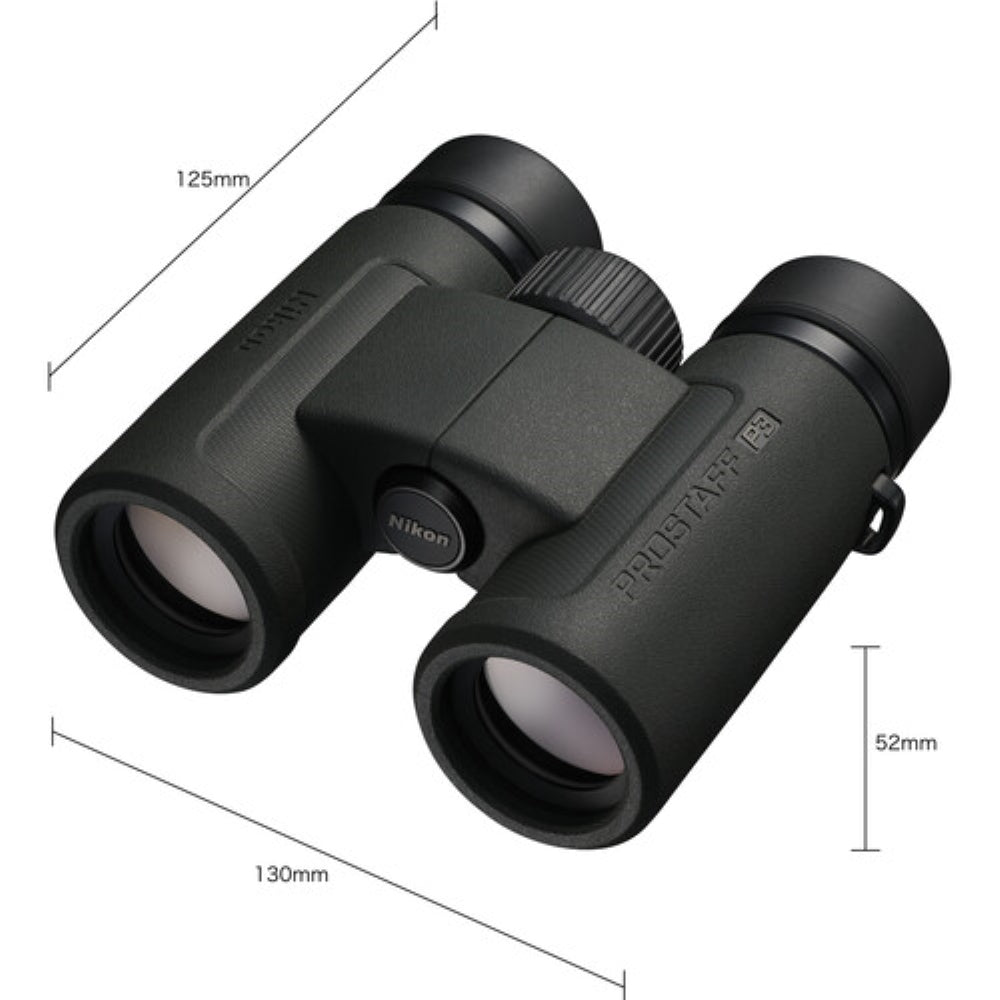 Nikon PROSTAFF P3 8x30 Binoculars Bundled with Harness Strap + Deluxe Cleaning Kit + Smartphone to Binocular adapter + Microfiber Cleaning Cloth (5 Items)