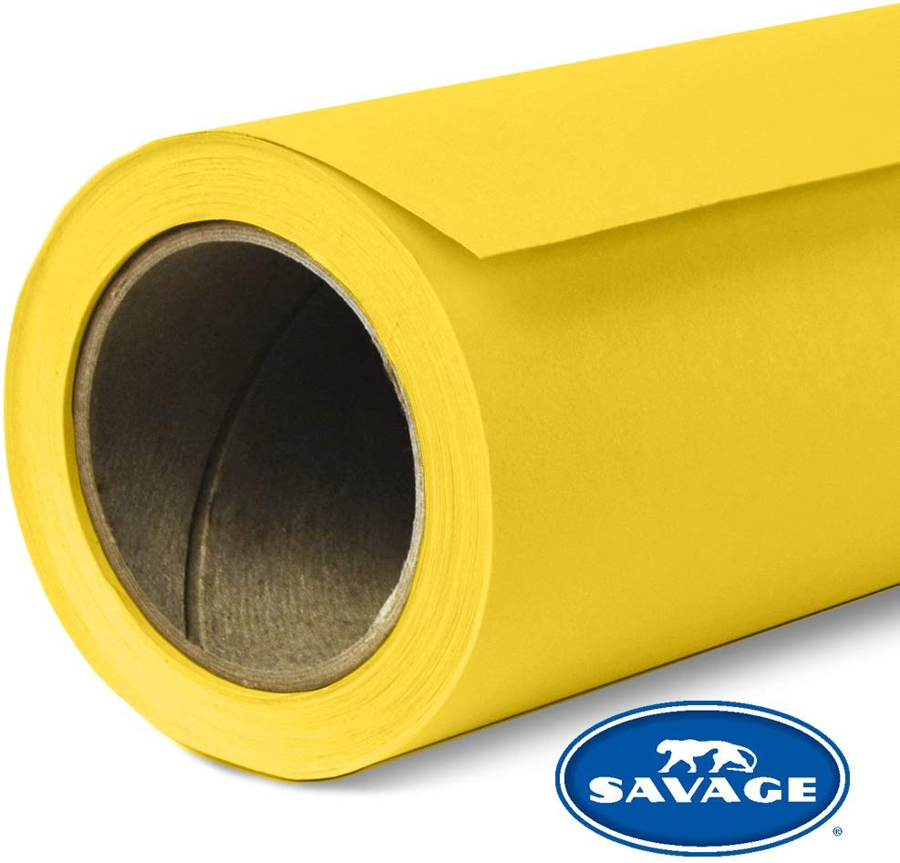 Savage Widetone Seamless Background Paper | 53" x 18', #38 Canary