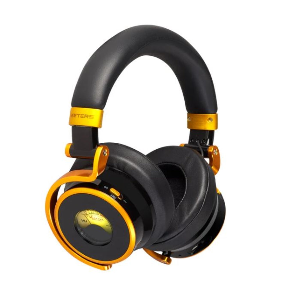Meters OV-1-B-Connect Over-Ear Active Noise Canceling Bluetooth Headphones | Limited Edition Black & Gold
