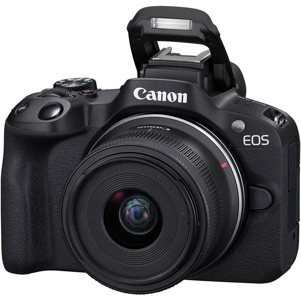 Canon EOS R50 Mirrorless Camera with 18-45mm Lens | Black