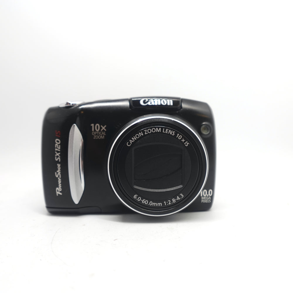 Used Canon PowerShot SX120 IS Digital Point and Shoot Camera | Black | U9