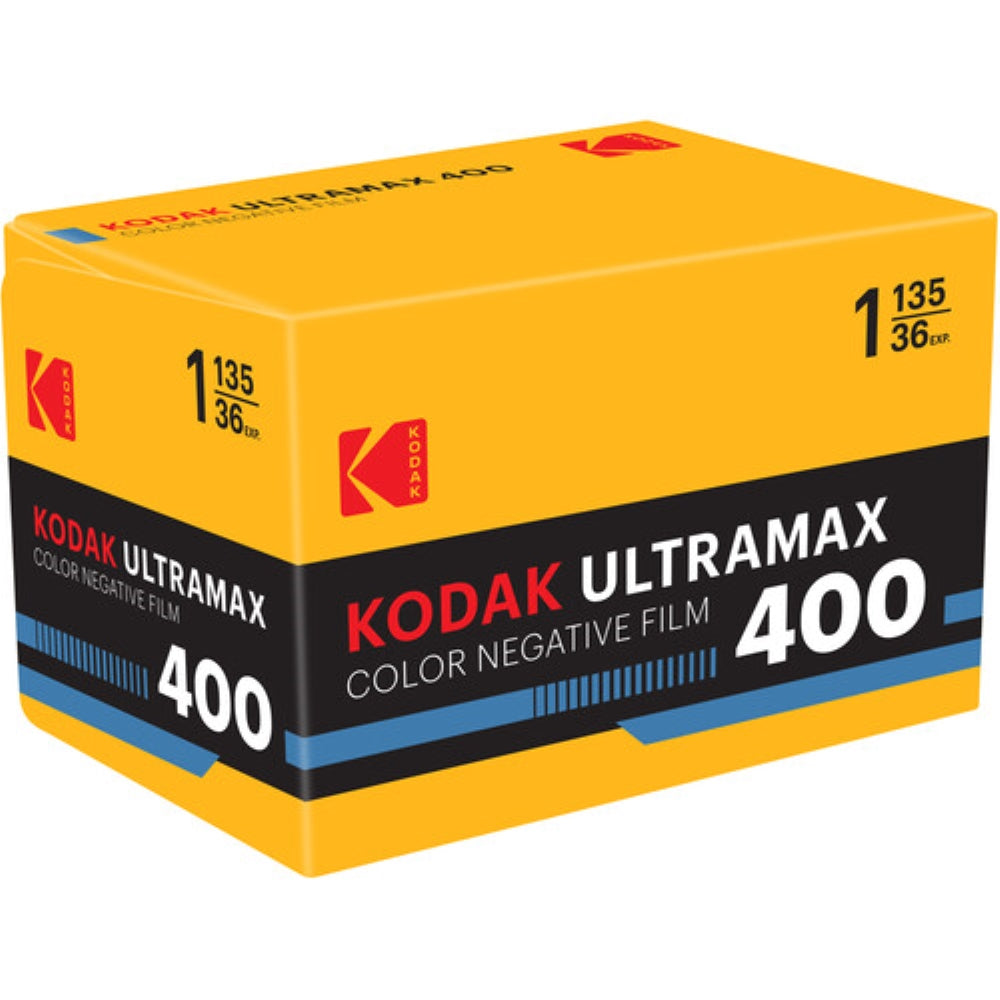 Kodak Eastman UltraMax 400 Color Negative Film | 35mm Roll Film, 36 Exposures, Hang Tab Packaging