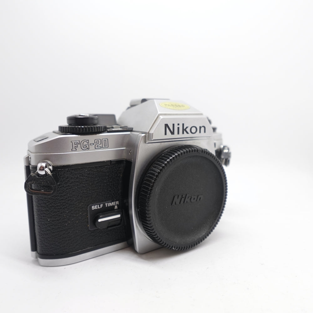 Used Nikon FG-20 35mm SLR Camera Body | Chrome | U9