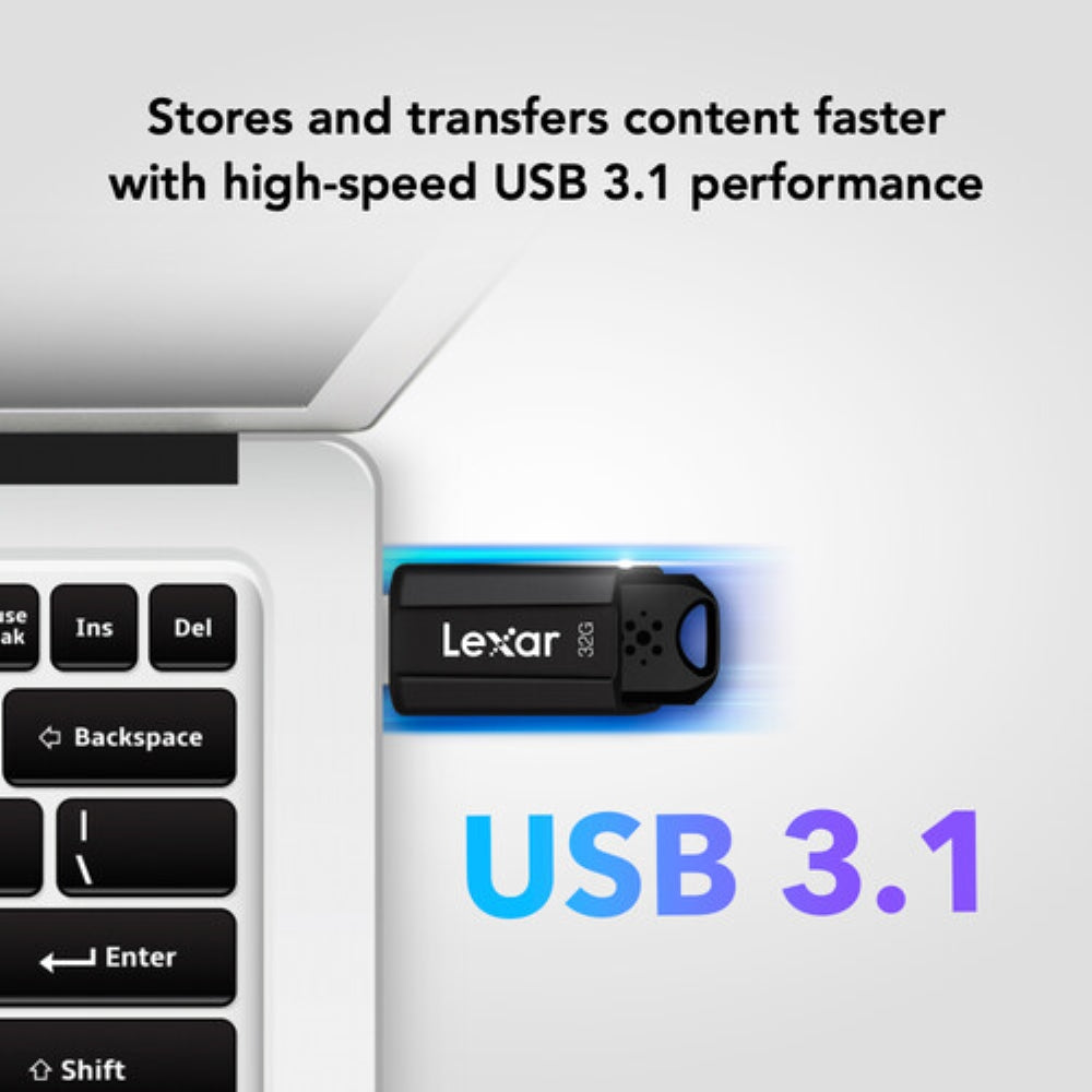 Lexar 32GB JumpDrive S80 USB 3.1 Gen 1 Type-A Flash Drive