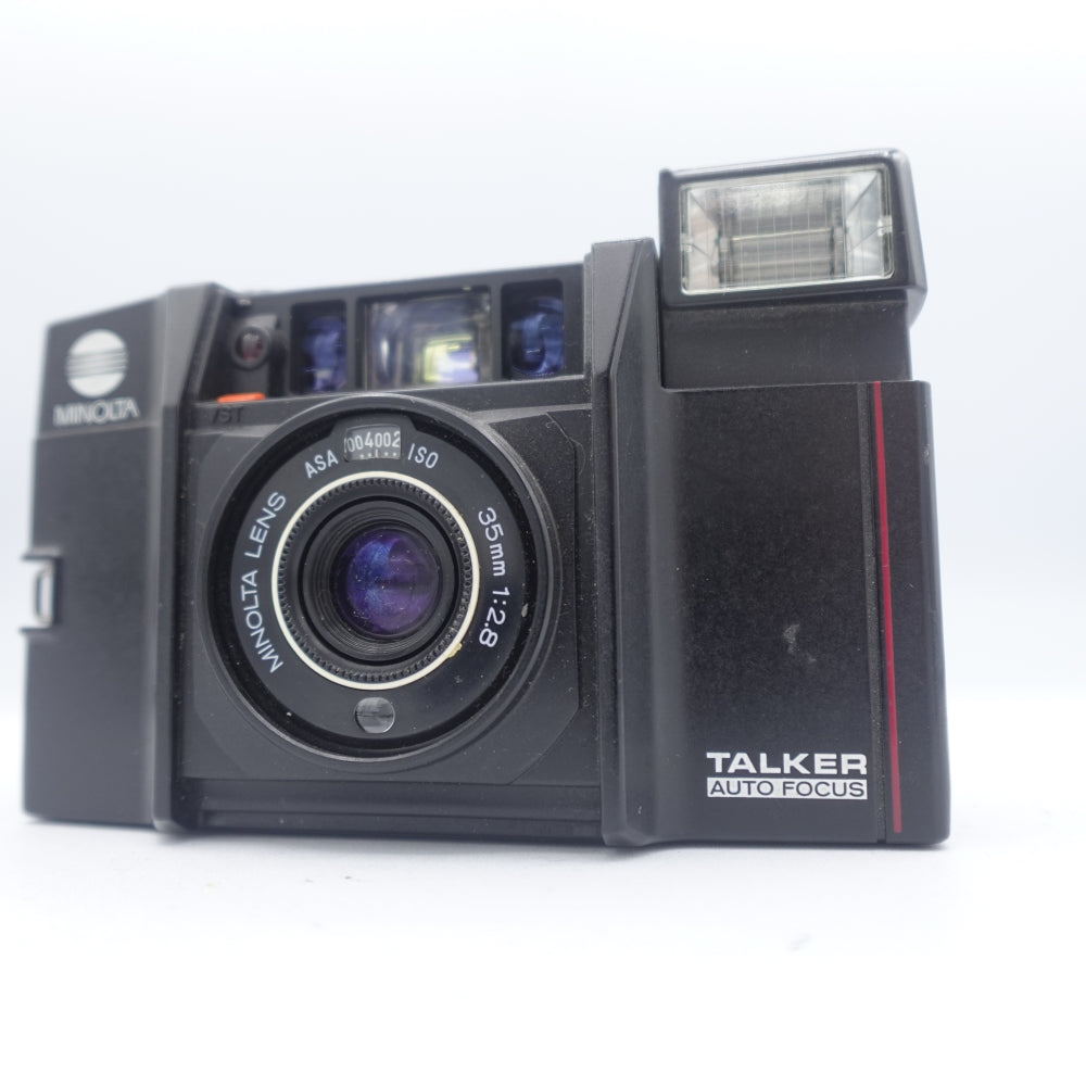 Used Minolta Talker 35mm Point and Shoot Camera | Black | U9