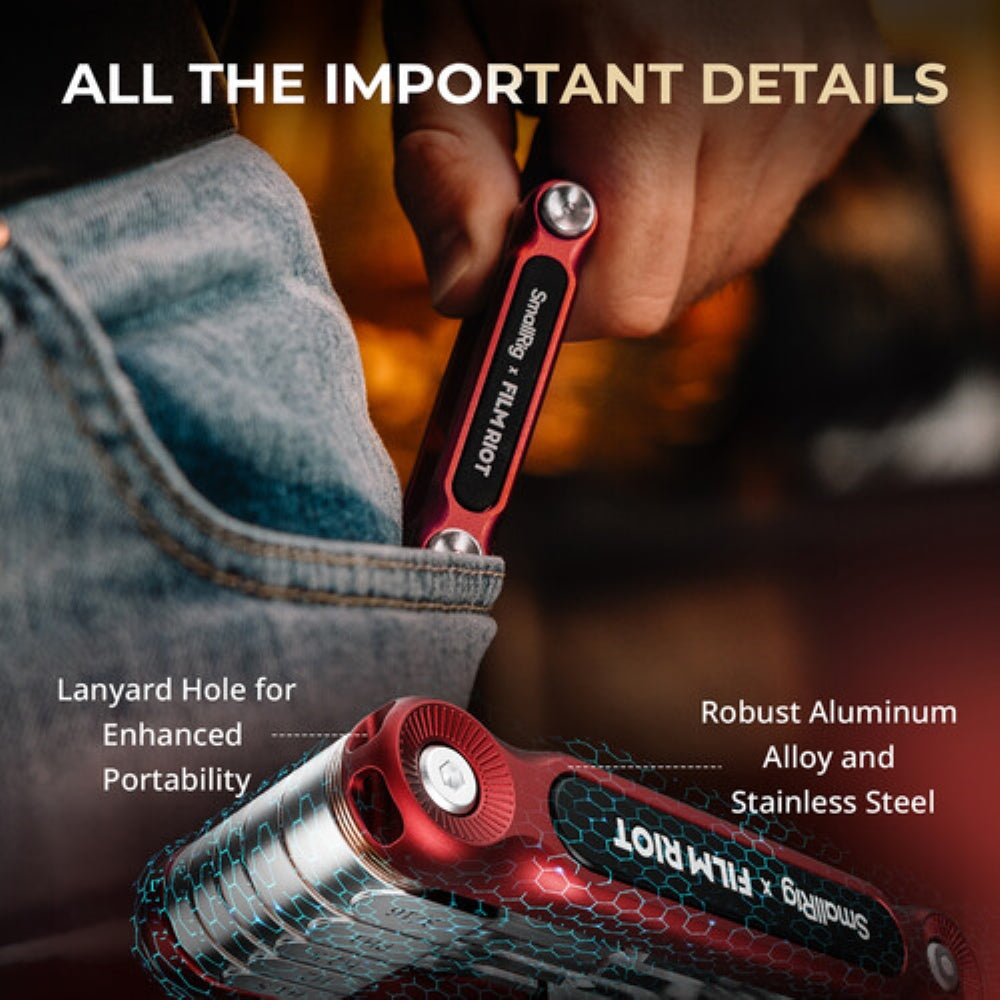 SmallRig x FILM RIOT 10-in-1 Folding Wrench Set | Black