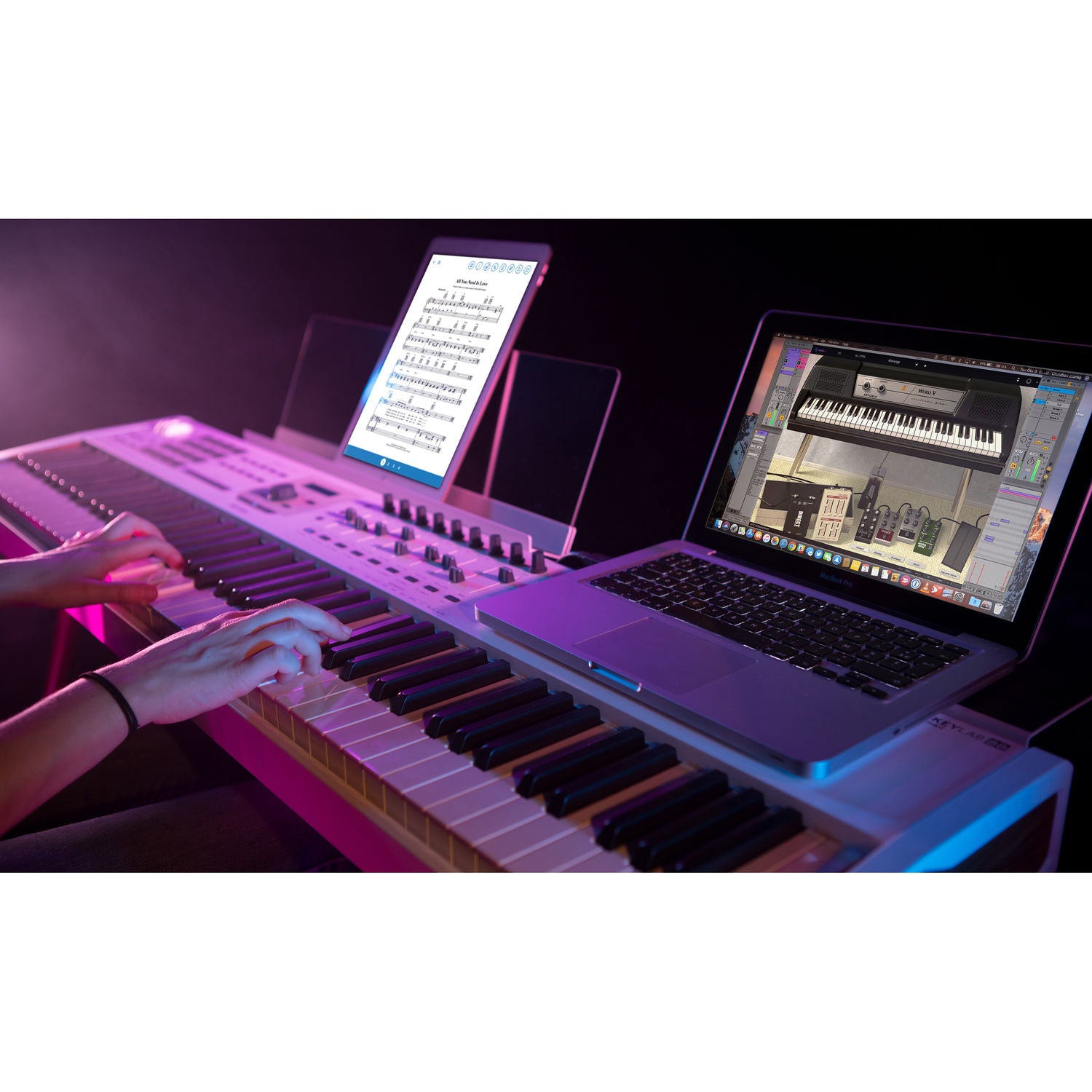 Arturia KeyLab 88 MkII Hammer-Action MIDI Controller and Software | White