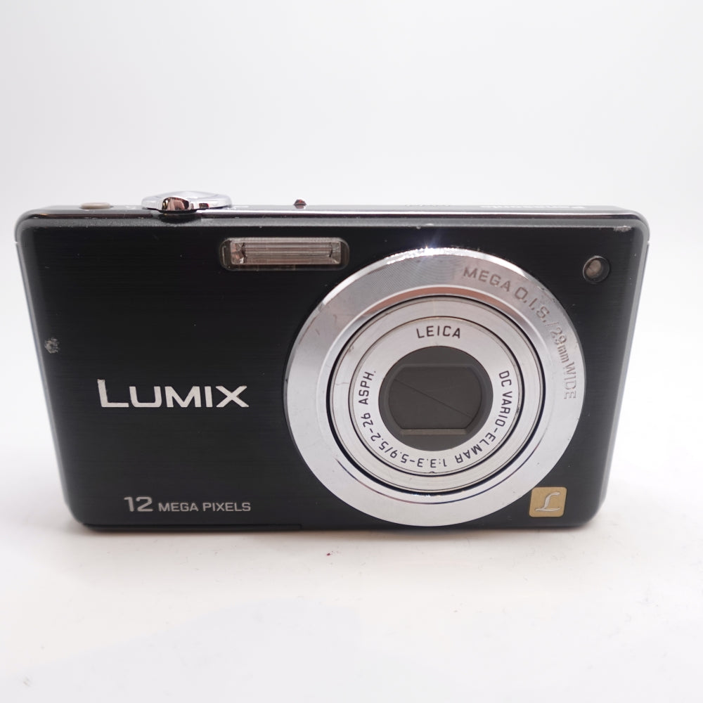 Used Panasonic Lumix DMC-FS15 Digital Point and Shoot Camera | Black | U8+