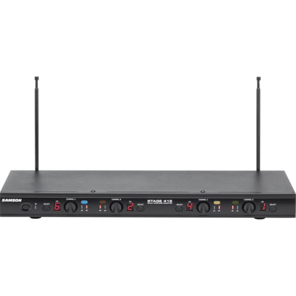 Samson Stage 412 Frequency-Agile Quad-Channel Handheld VHF Wireless System | 173 to 198 MHz
