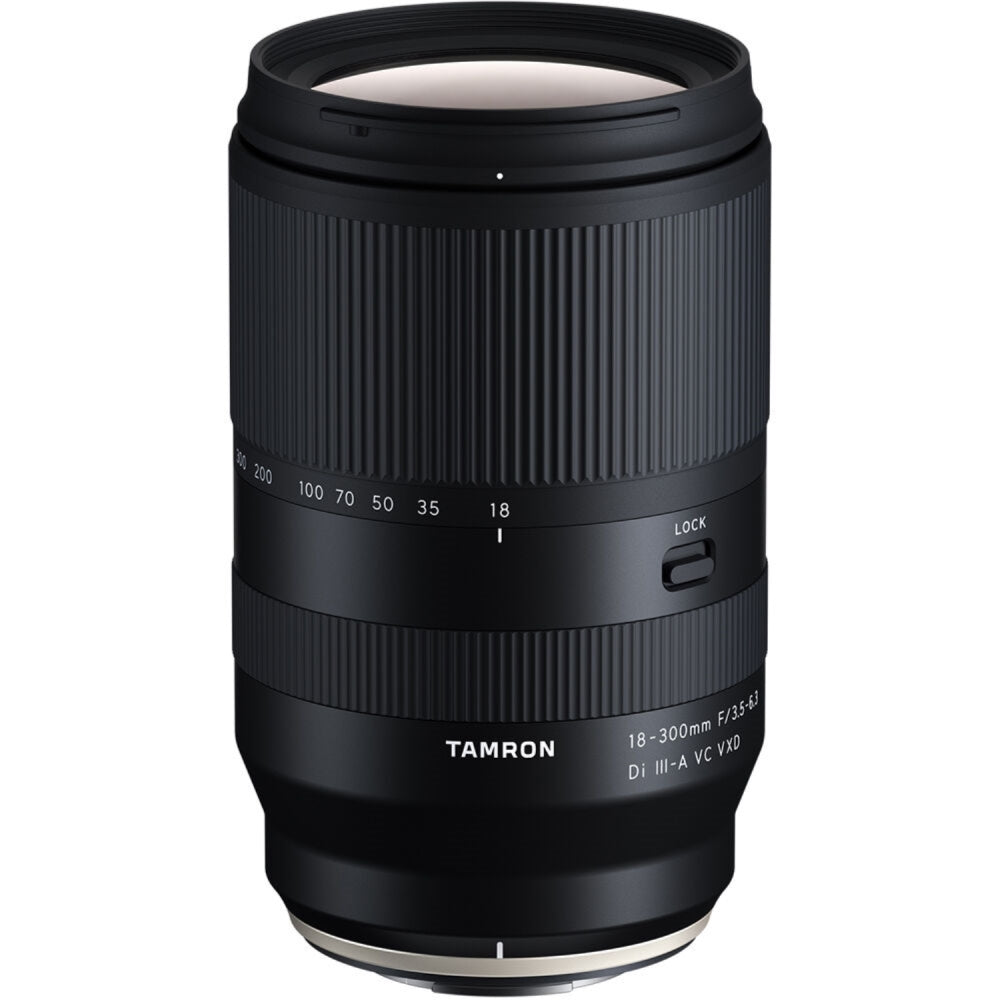 Tamron 18-300mm f/3.5-6.3 Di III-A VC VXD Lens Compatible with X Mount (APS-C) Bundle with Tiffen Filter Set + Lens Cap Keeper + Cleaning Kit + Cleaning Cloth (5 Items)