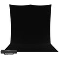 Westcott X-Drop Pro Fabric Backdrop Sweep Kit | Rich Black, 8 x 13'