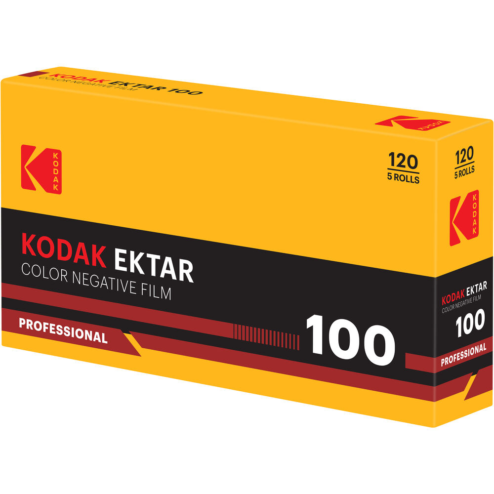 Kodak Professional Ektar 100 Color Negative Film | 120 Roll Film, 5 Pack