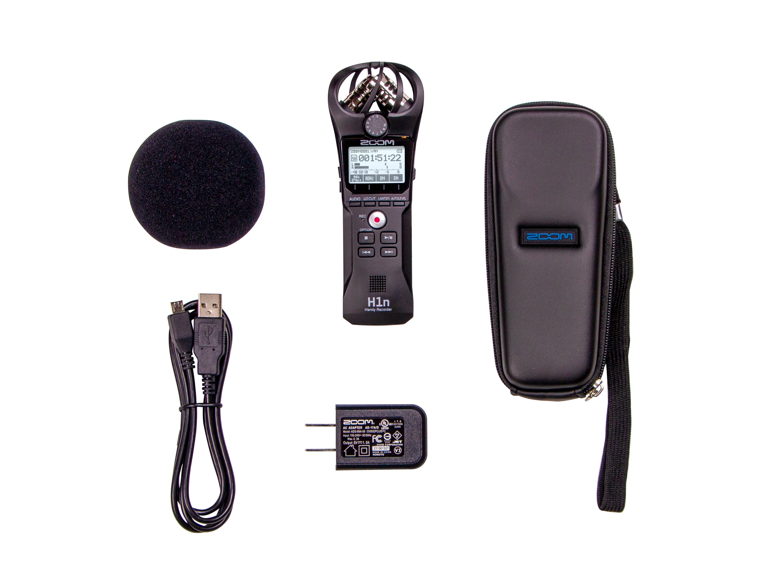 Zoom H1n Portable Handy Recorder - Value Pack