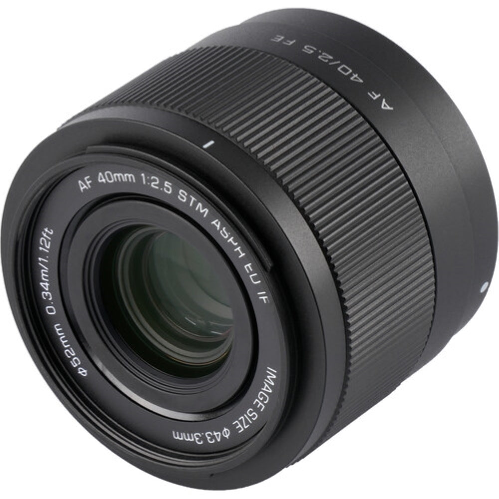 Viltrox AF 40mm f/2.5 FE Lens Compatible with Sony E Mount Bundle with UV Filter + Lens Cap Keeper + Cleaning Kit + Cleaning Cloth (5 Items)