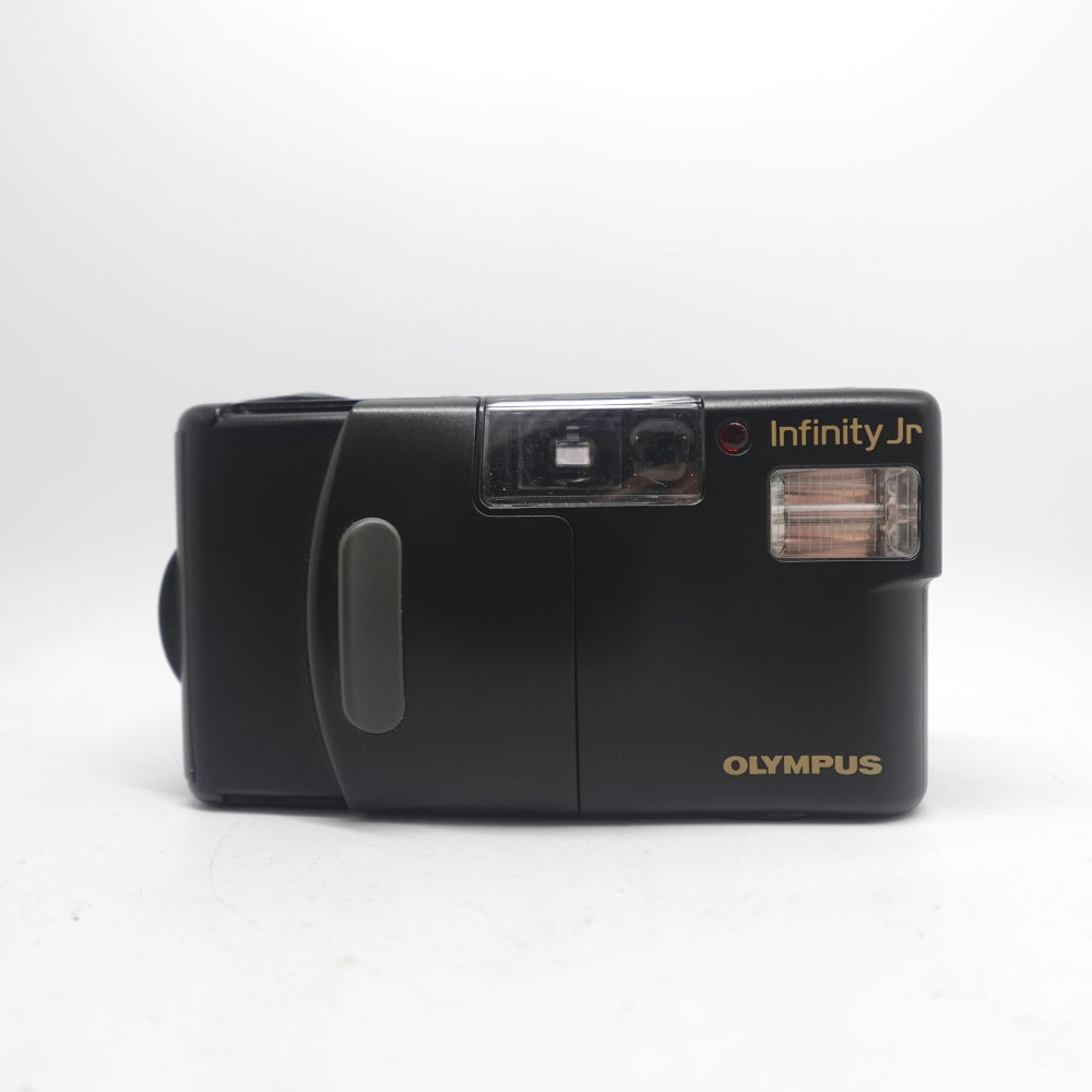 Used Olympus Infinity Jr Gold 35mm Point and Shoot Camera | Black | U7