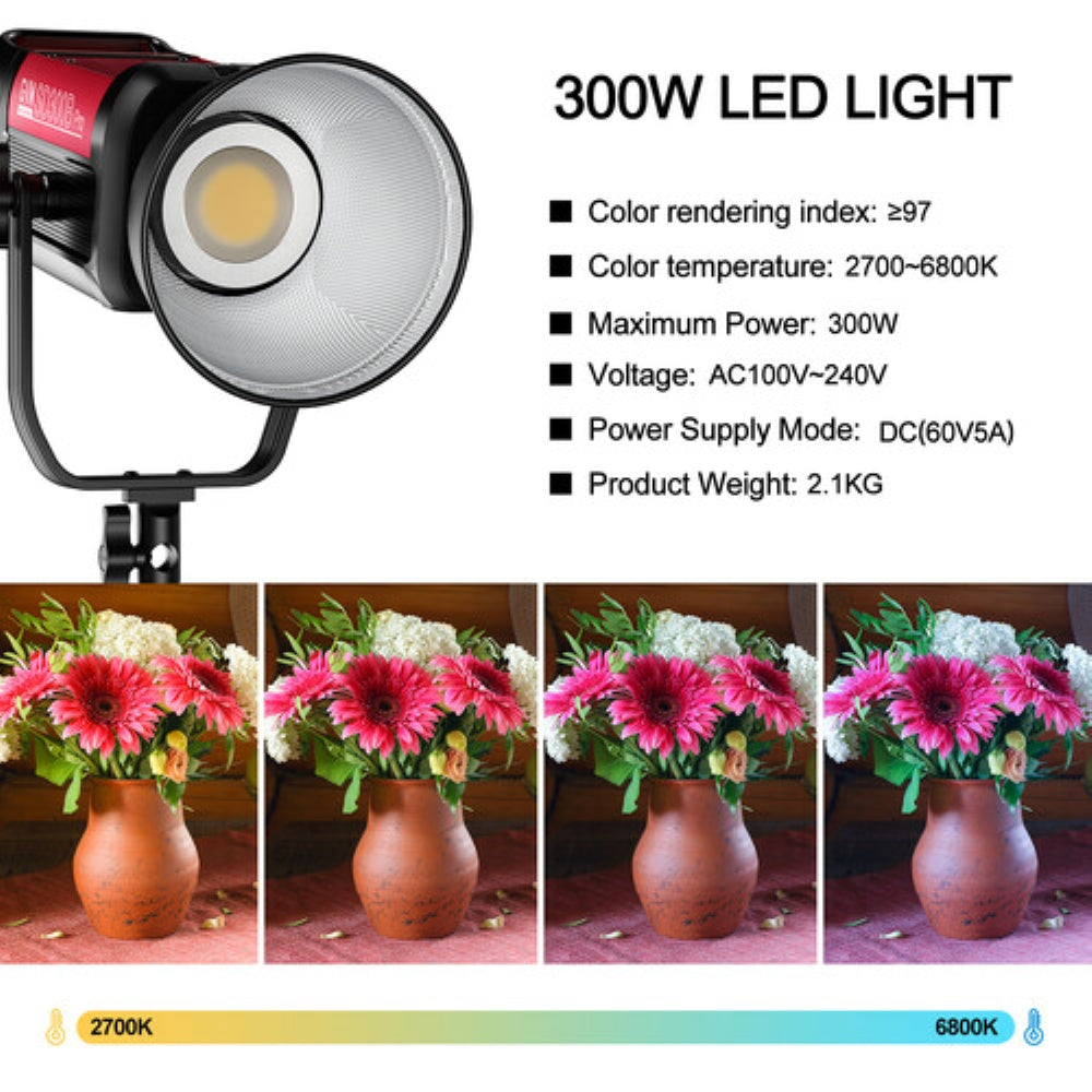 GVM Pro SD300B Bi-Color LED Monolight | 300W