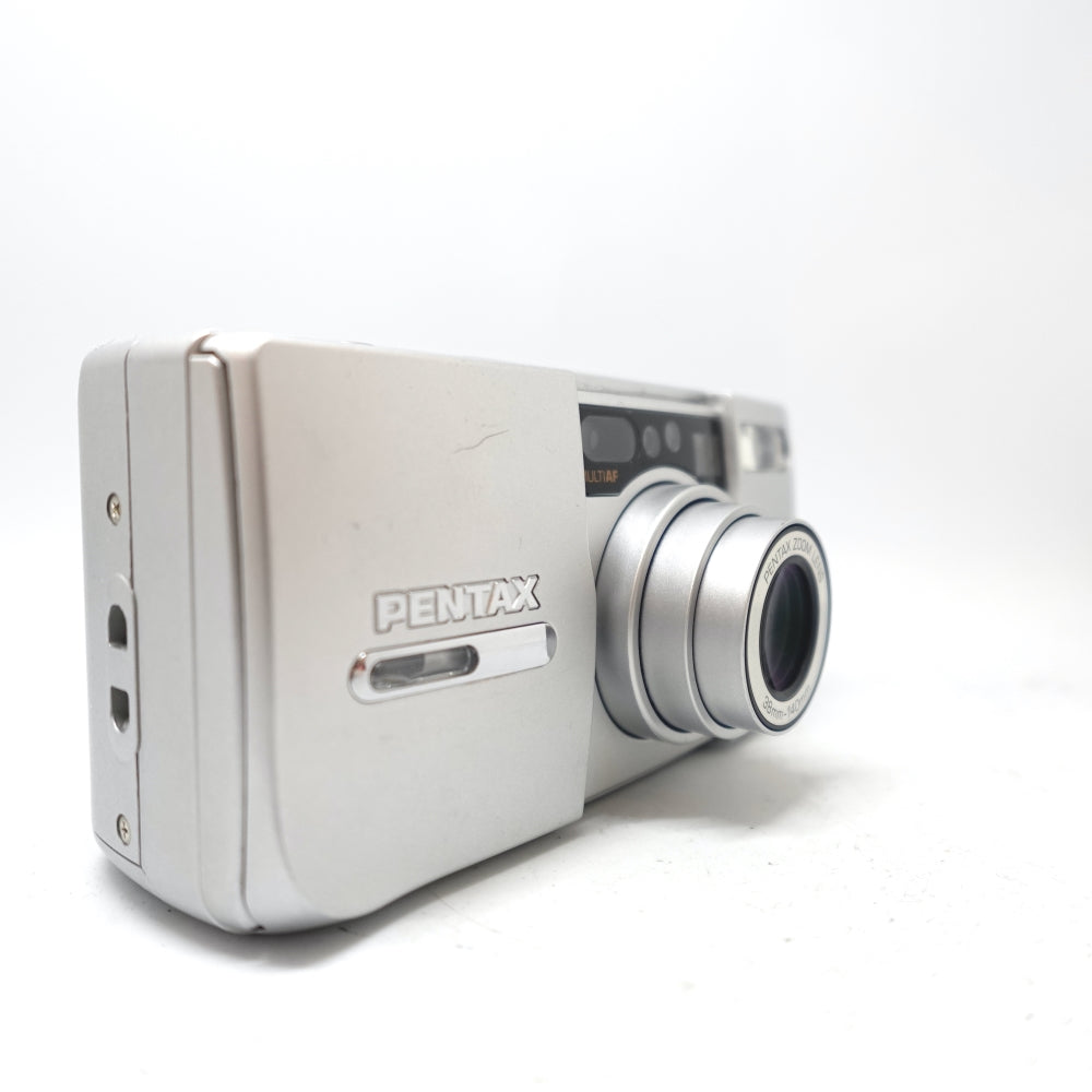 Used Pentax Espio 140V 35mm Point and Shoot Camera | Silver | U8
