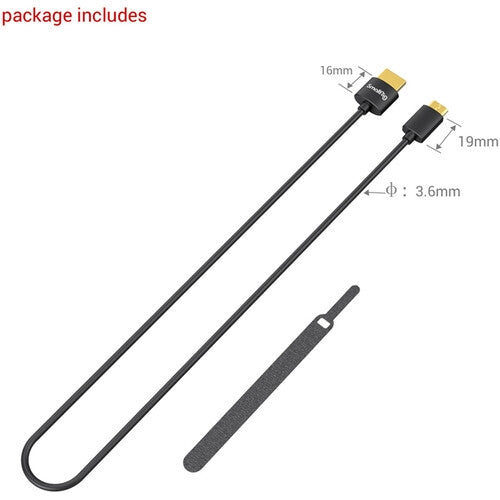 SmallRig Ultra Slim 4K HDMI Cable (C to A) 55cm 3041