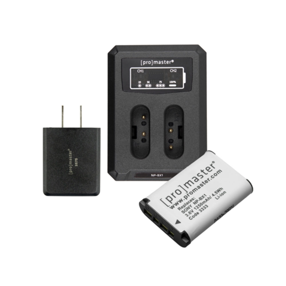 Promaster BATTERY & CHARGER KIT FOR SONY NP-BX1