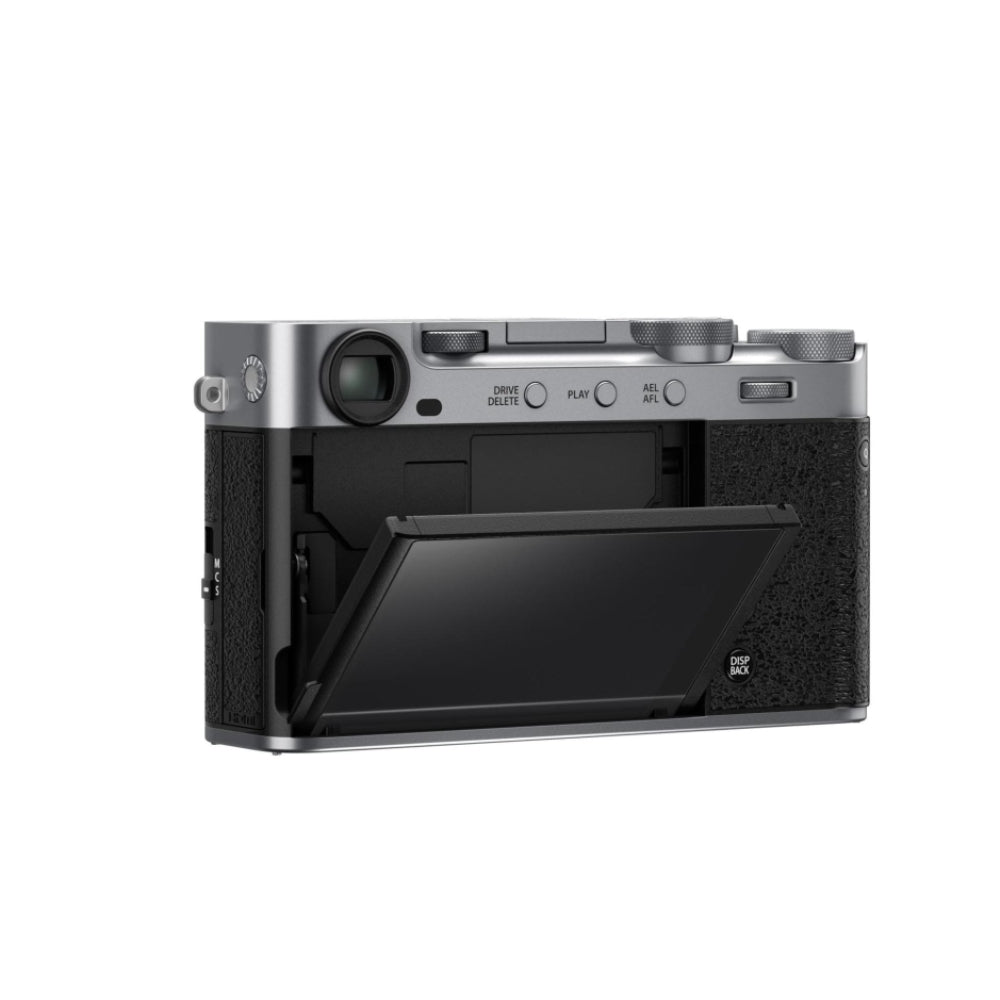FUJIFILM X-E5 Mirrorless Camera (Silver) Bundle with Viltrox AF 35mm f/1.7 XF Lens + UV Filter + 64GB Memory Card + Memory Card Case + Battery Charger + Camera Bag + Cleaning Kit (12 Items)