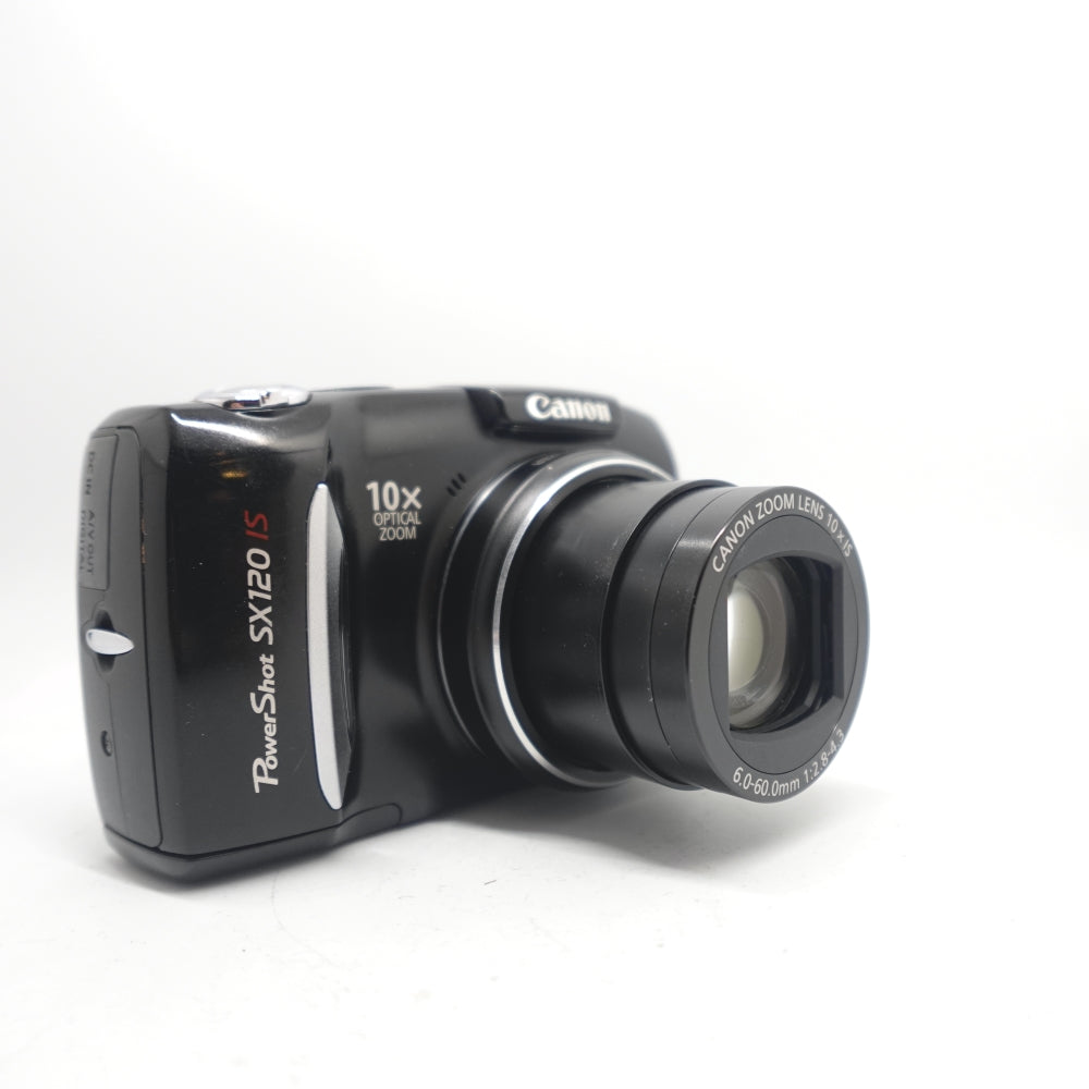 Used Canon PowerShot SX120 IS Digital Point and Shoot Camera | Black | U9
