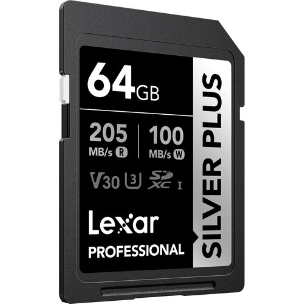 Lexar 64GB Professional SILVER PLUS UHS-I SDXC Memory Card