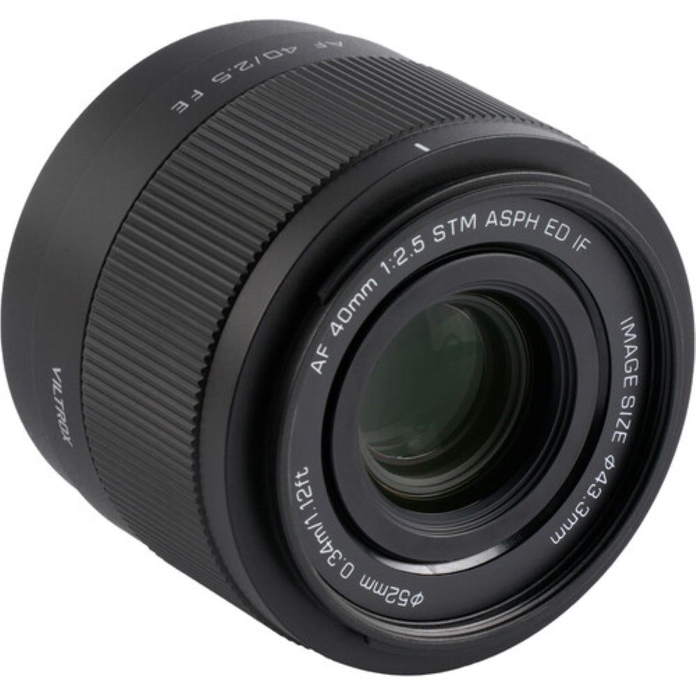 Viltrox AF 40mm f/2.5 FE Lens Compatible with Sony E Mount Bundle with UV Filter + Lens Cap Keeper + Cleaning Kit + Cleaning Cloth (5 Items)