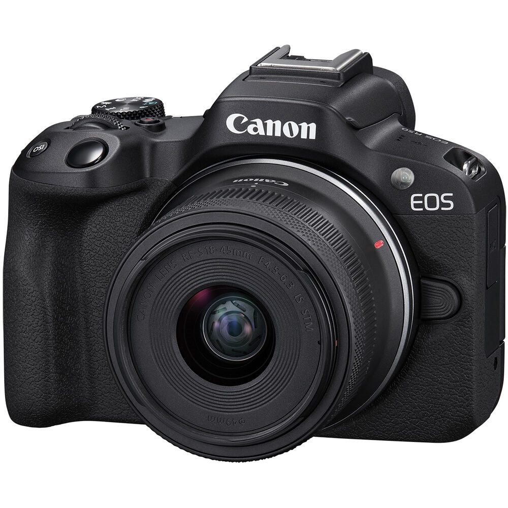 Canon EOS R50 Mirrorless Camera with 18-45mm Lens | Black
