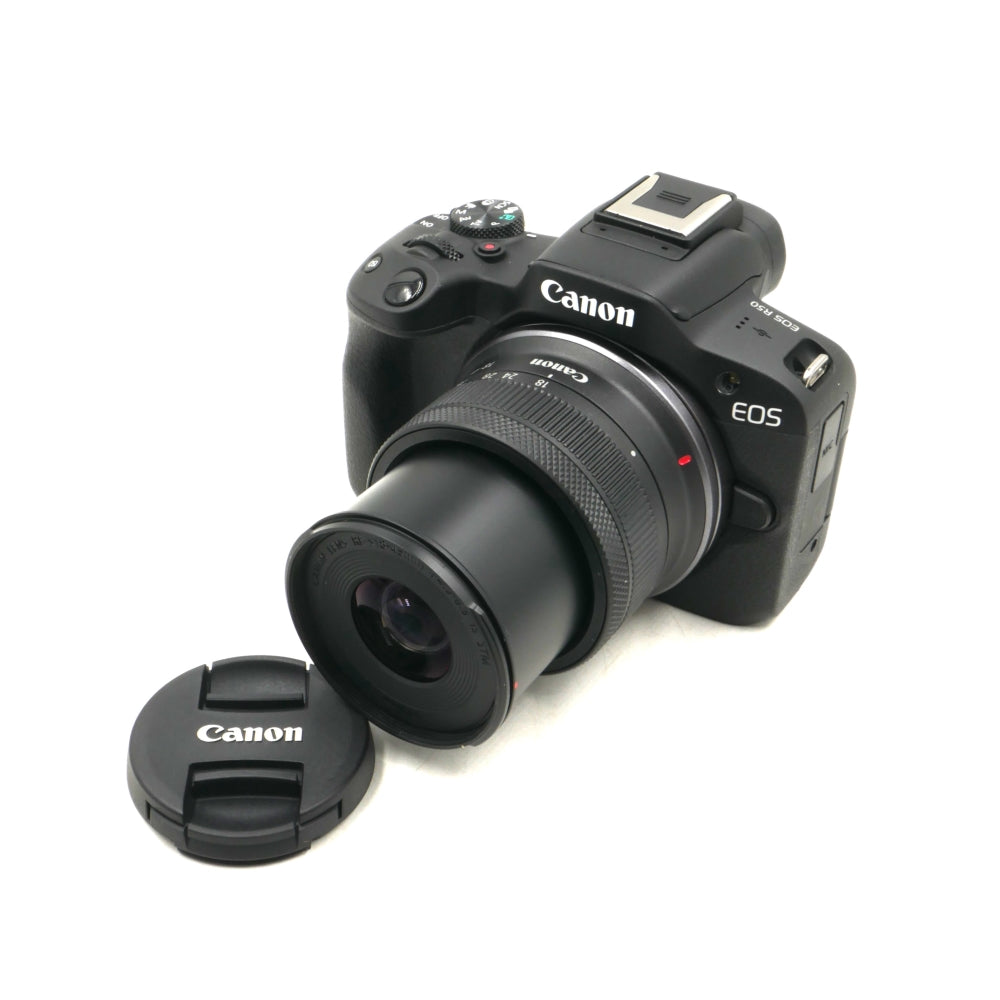 Canon EOS R50 Mirrorless Camera with 18-45mm and 55-210mm Lenses | Black I U9+