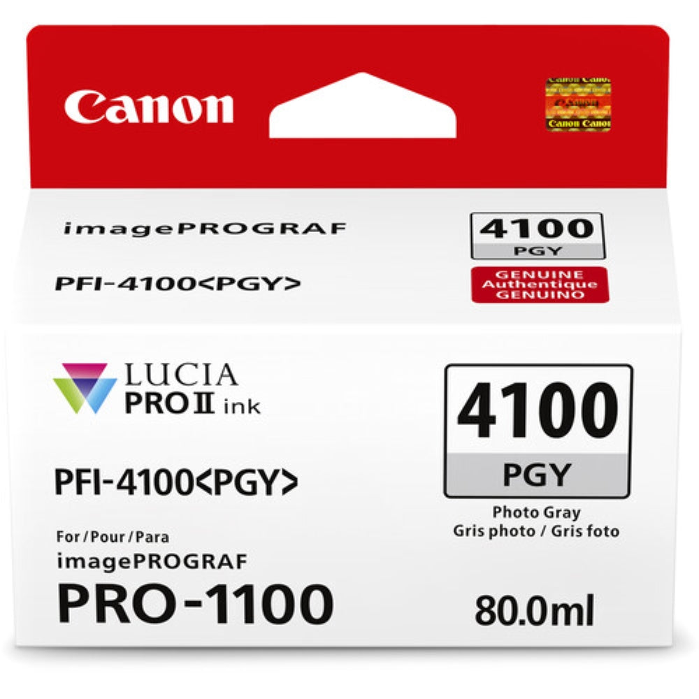 Canon PFI-4100 Photo Gray Pigment Ink Tank | 80mL