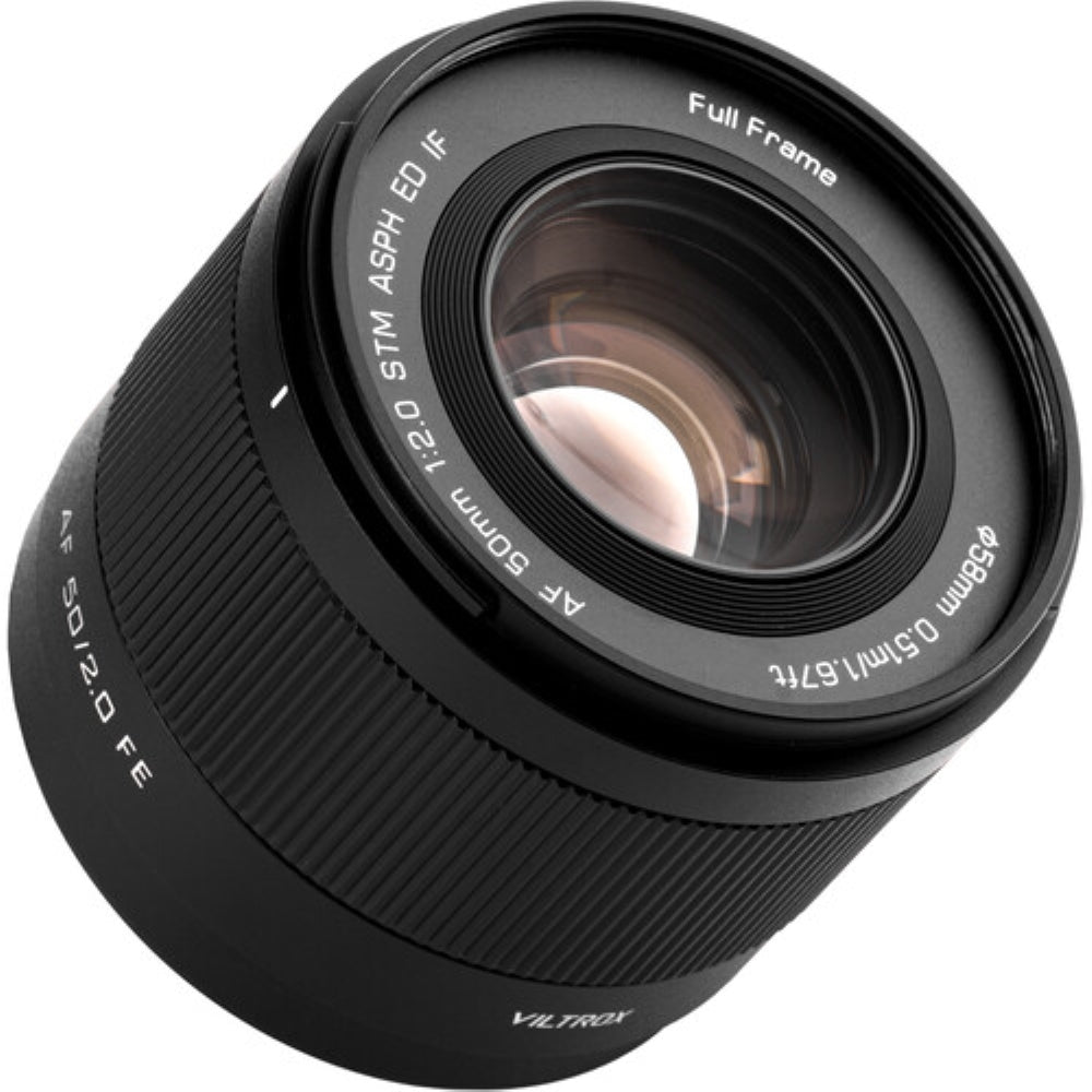 Viltrox AF 50mm f/2 Air FE Lens Compatible with Sony E Mount Bundle with UV Filter + Lens Cap Keeper + Cleaning Kit + Cleaning Cloth (5 Items)