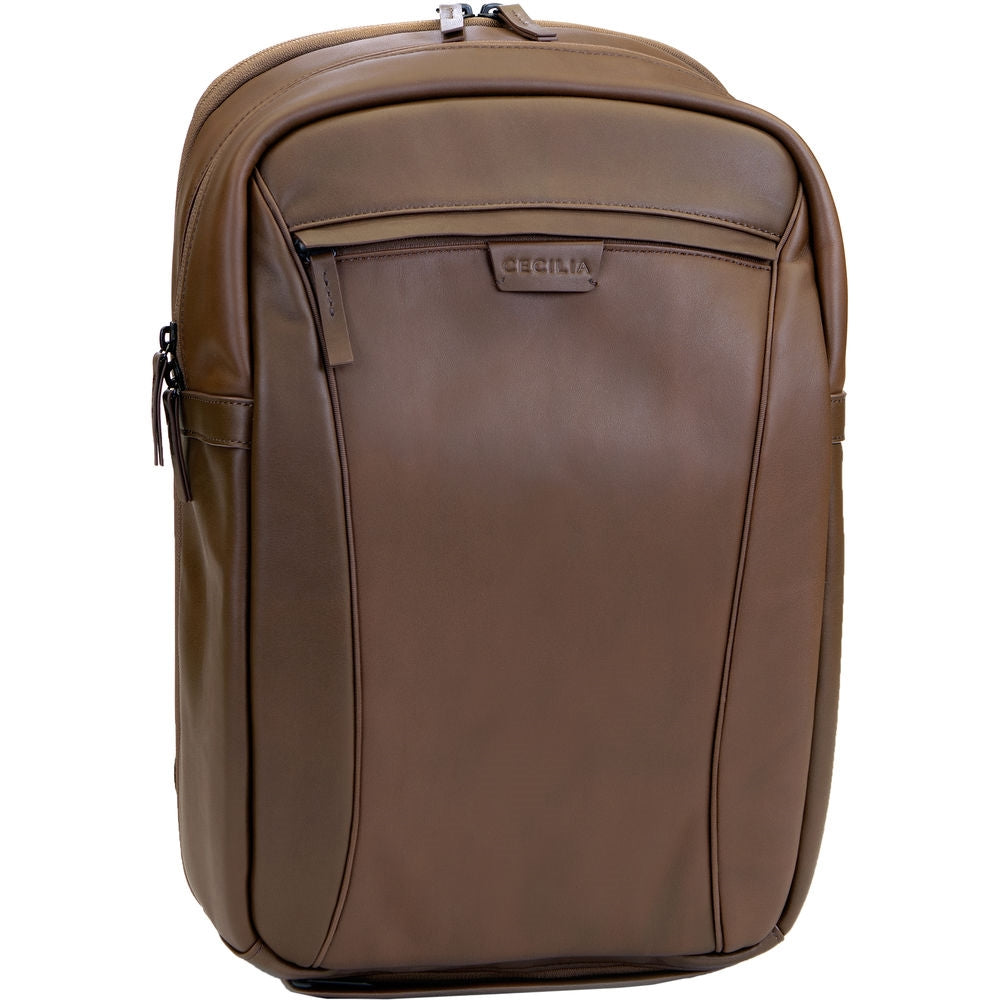 Cecilia Gallery Humboldt 14L Camera and 13 Laptop Backpack Chestnut Leather