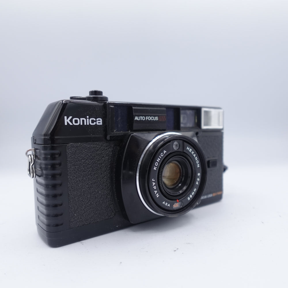 Used Konica C35 MF 35mm Point and Shoot Camera | Black | U8