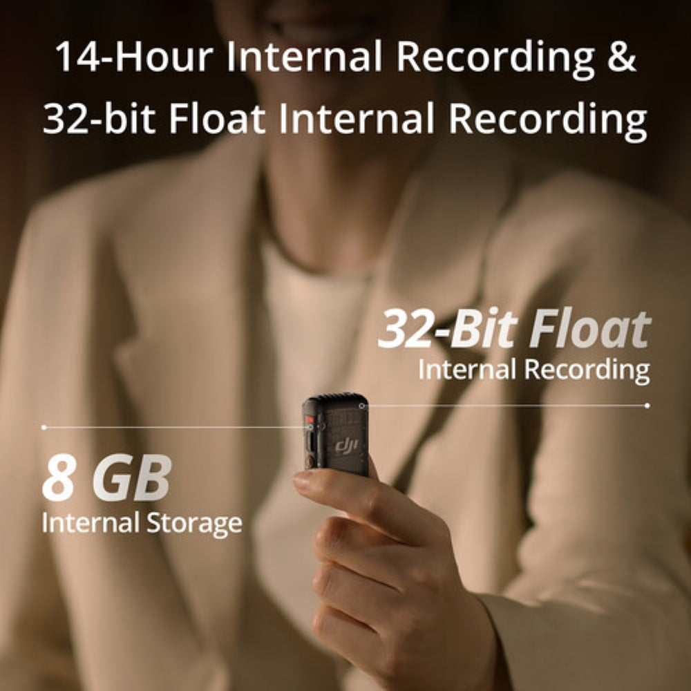 DJI Mic 2 2-Person Compact Digital Wireless Microphone System/Recorder for Camera & Smartphone | 2.4 GHz