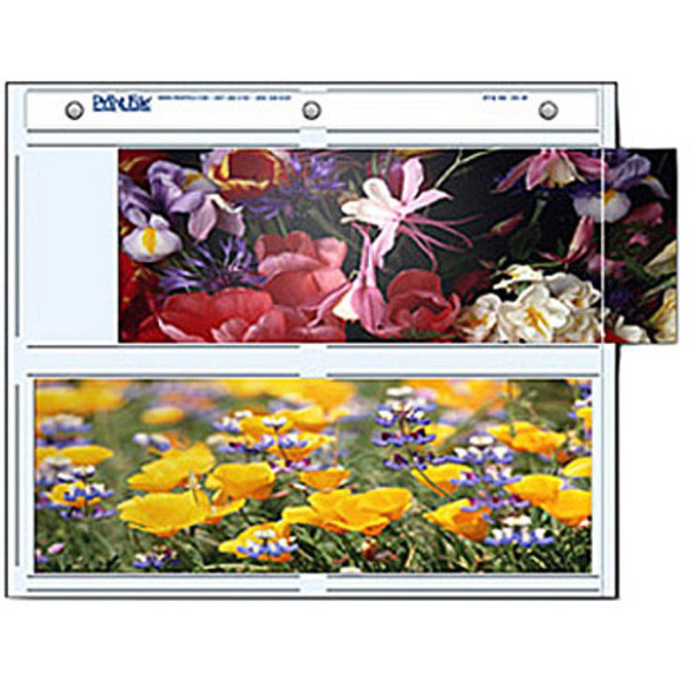 Print File Archival Storage Pages for Prints or Documents | 3.5 x 10", 4 Pockets, 25 Pack