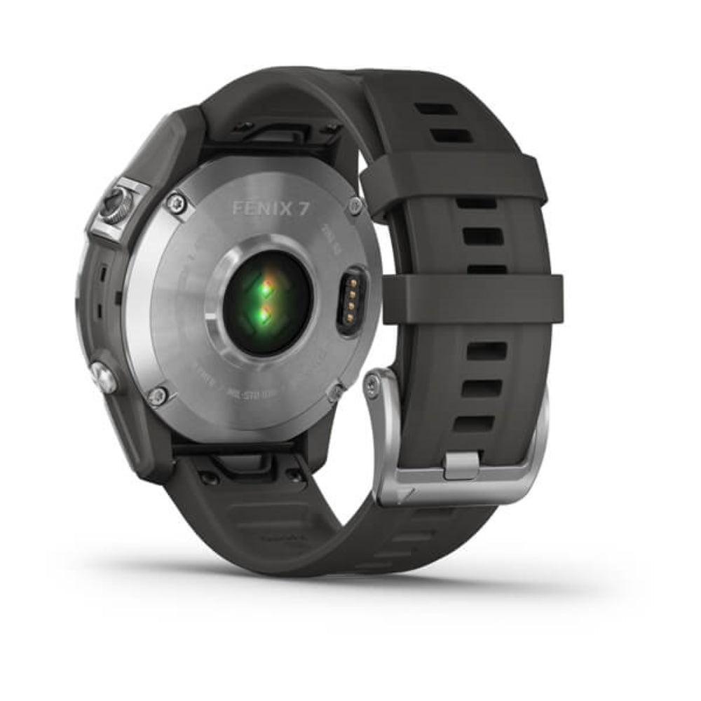 Garmin fenix 7 GPS Watch | Silver with Graphite Band