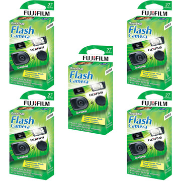 Fujifilm QuickSnap Flash 400 Disposable 35mm Camera - 5 Count