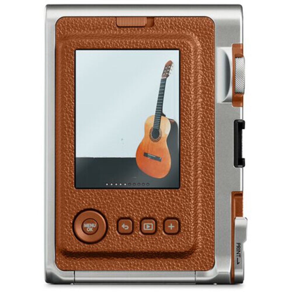 FUJIFILM INSTAX MINI EVO Hybrid Instant Camera | Brown