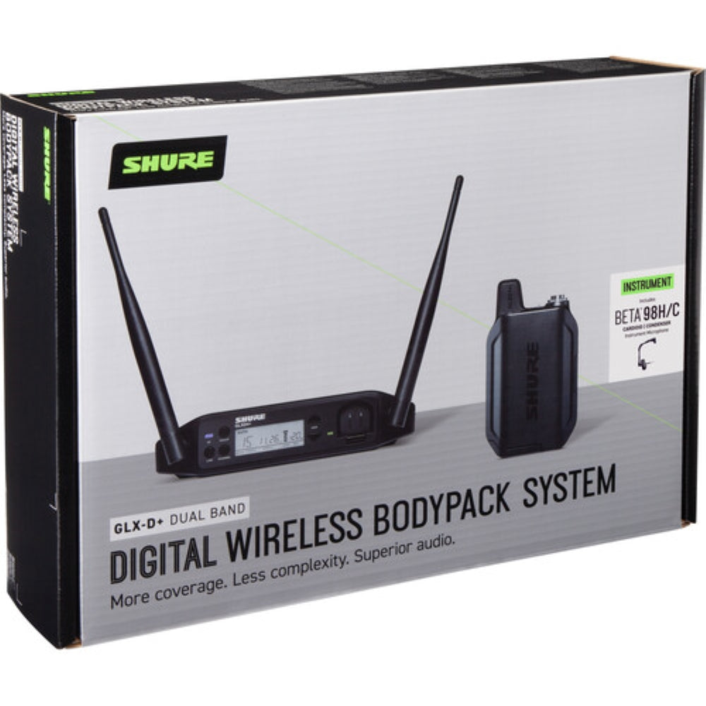 Shure GLXD14+ Dual-Band Wireless Instrument System | Z3: 2.4, 5.8 GHz