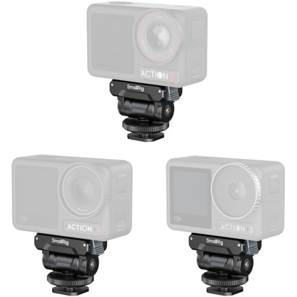 SmallRig Quick Release Support with Cold Shoe Adapter for DJI Osmo Action 5 Pro/4/3